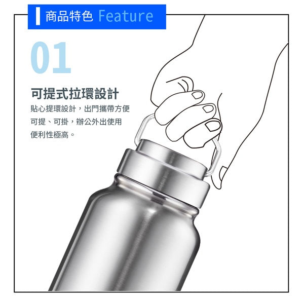 Le idea│PERFECT crystal diamond 316 stainless steel ceramic thermos cup thermos bottle