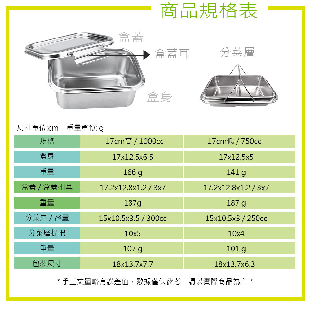 Le idea│PERFECT ultimate 316 stainless steel sealed lunch box square lunch box crisper box