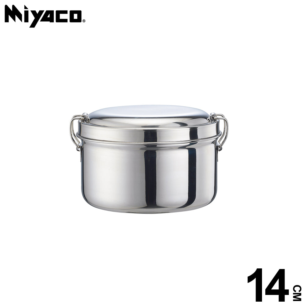 Le idea│Miyaco 304 stainless steel double-layer round lunch box