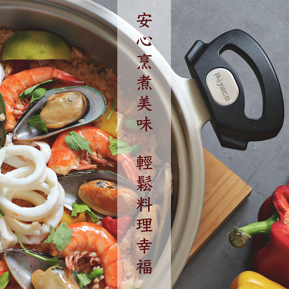 Le idea│Miyaco new 316 stainless steel mesh non-stick wok honeycomb non-stick wok with lid
