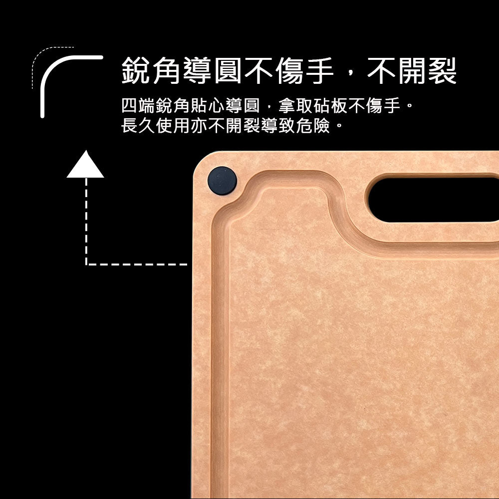 Le idea│PERFECT crystal high-density non-absorbent wood fiber cutting board, mildew-proof and antibacterial cutting board