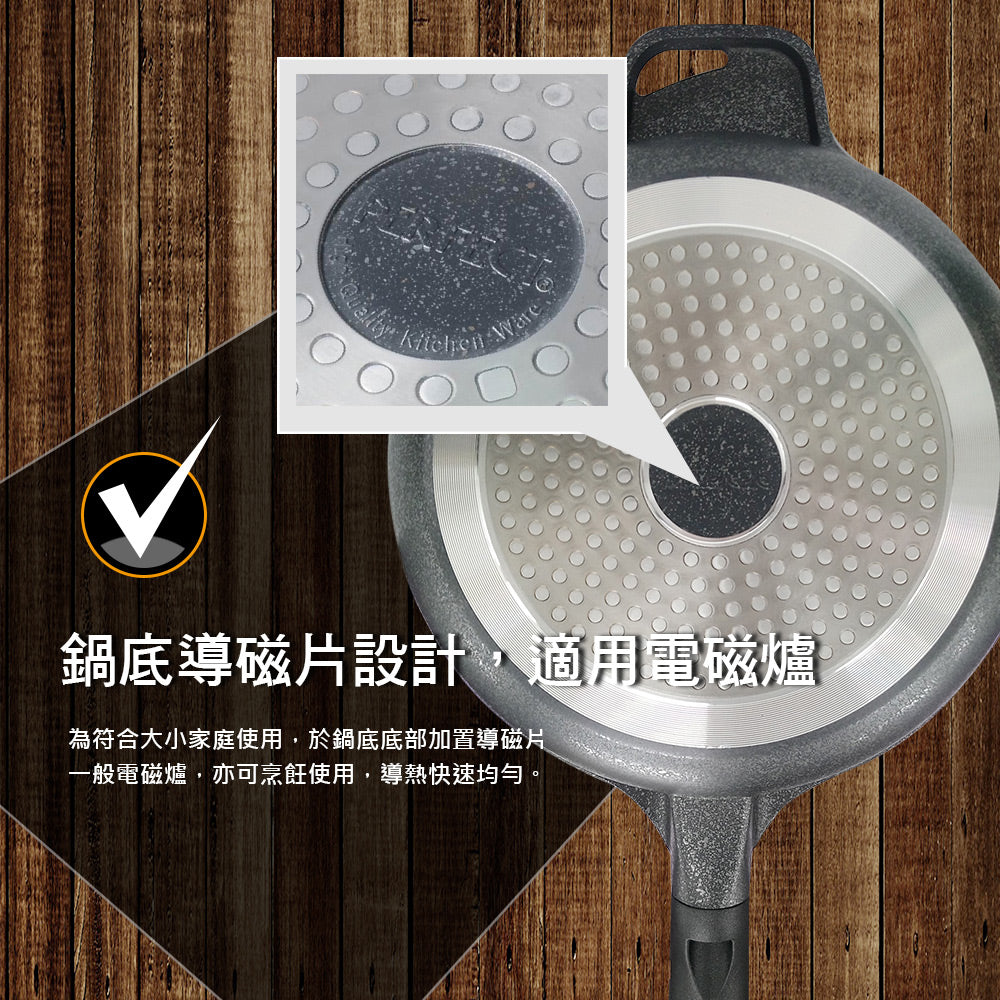 Le idea│PERFECT cast non-stick wok wok IH with lid