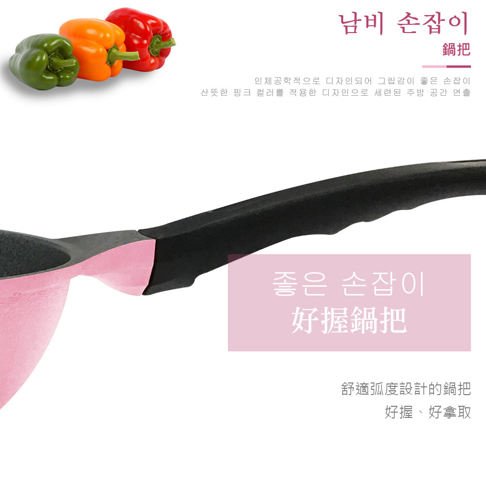 Le idea│PERFECT Korean crystal diamond non-stick frying pan without lid