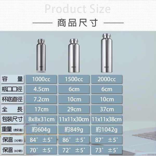 Le idea│PERFECT ultimate 316 stainless steel vacuum thermos cup thermos bottle