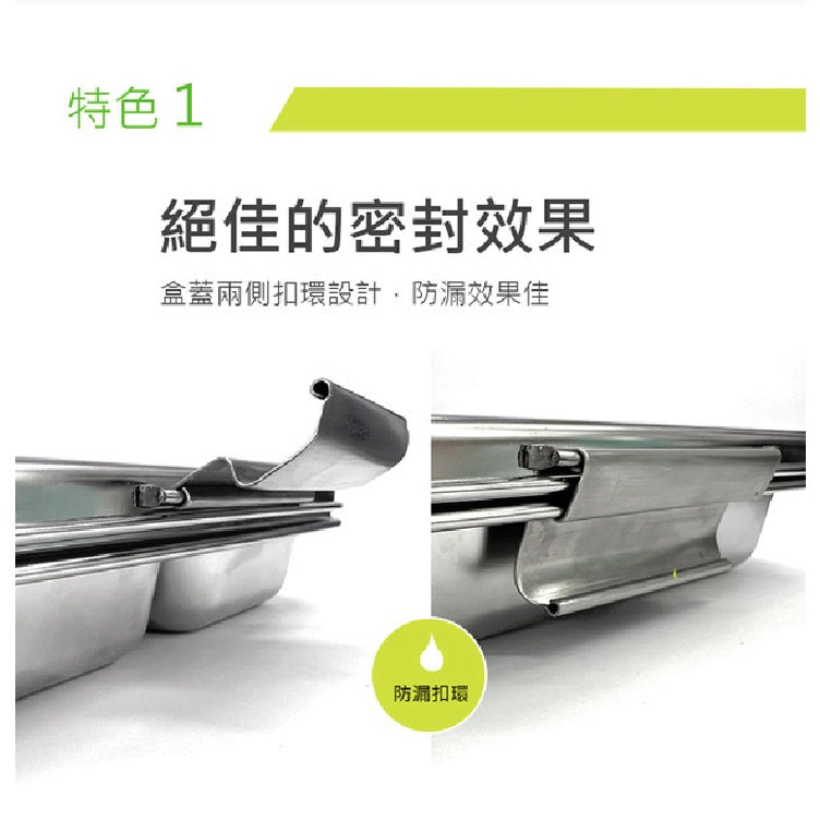 Le idea│PERFECT ultimate 316 stainless steel four-compartment dinner plate divided lunch box environmentally friendly lunch box