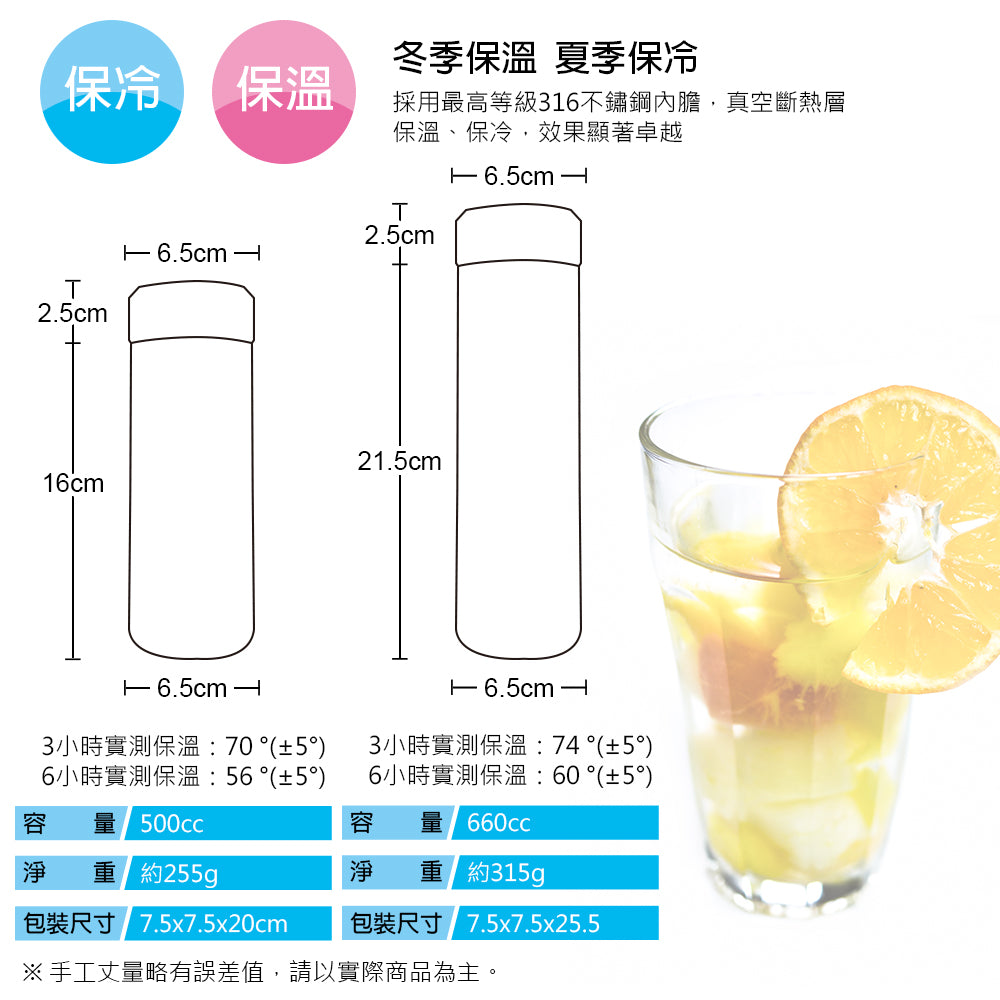 Le idea 樂德兒│CLARE 晶鑽 316不鏽鋼 真空全鋼杯 真空保溫杯
