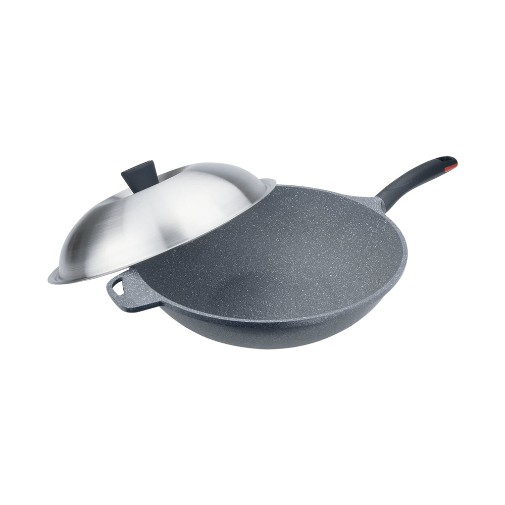 Le idea│PERFECT cast non-stick wok wok IH with lid
