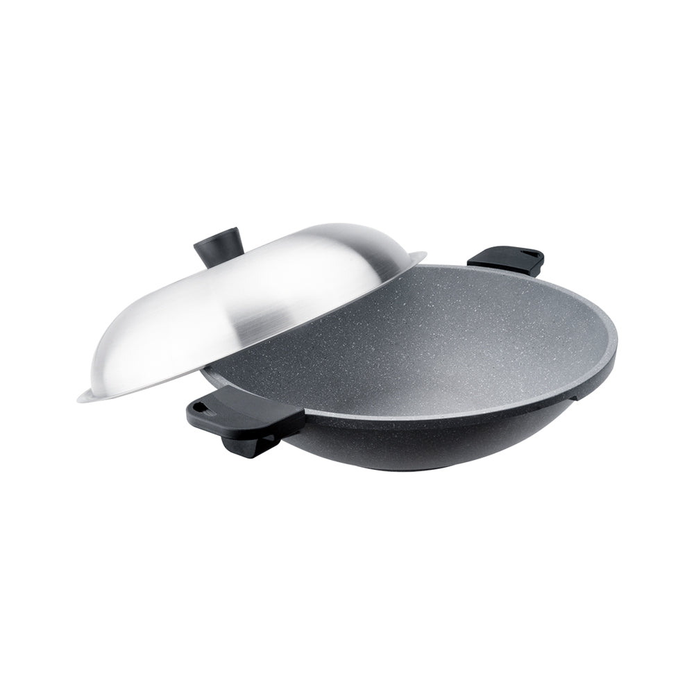 Le idea│PERFECT cast non-stick wok wok IH with lid