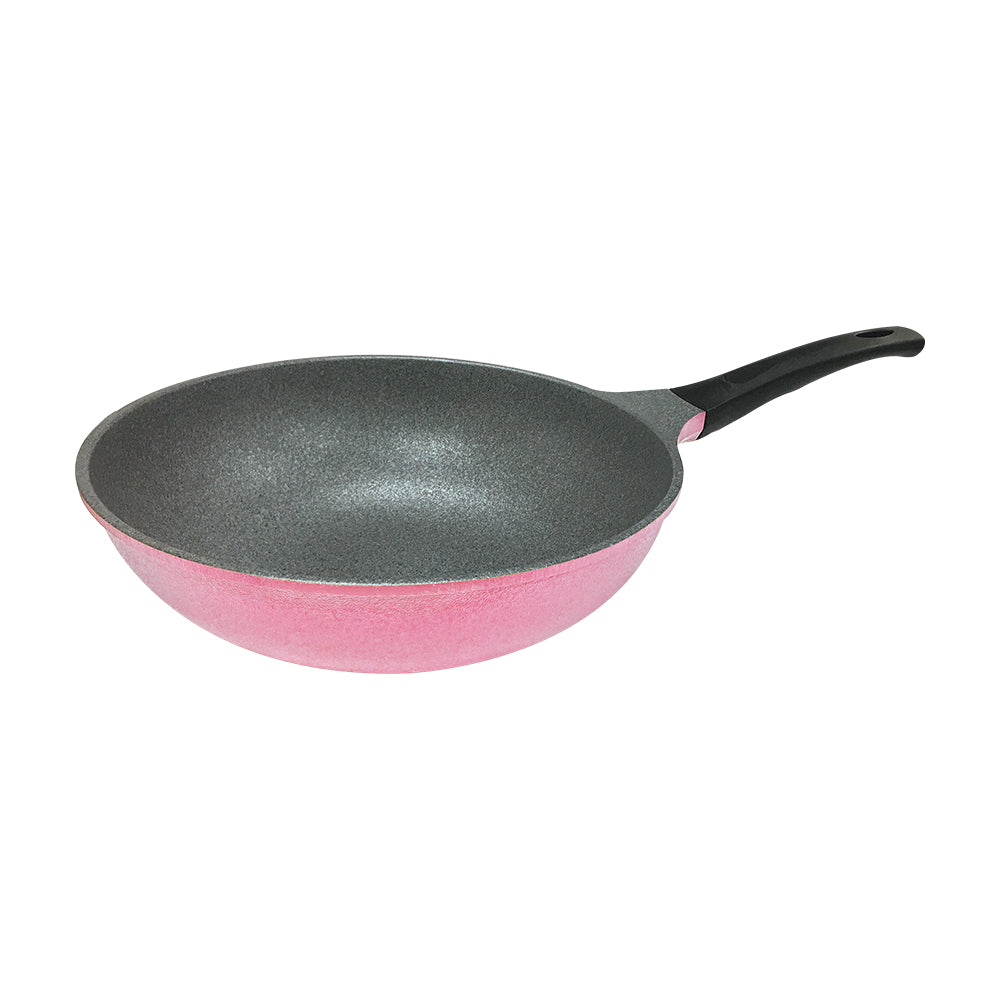 Le idea│PERFECT Korean crystal diamond non-stick wok deep type wok without lid
