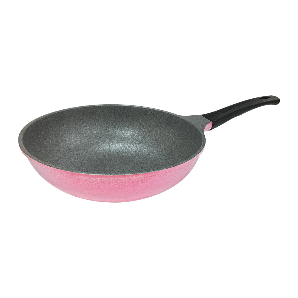 Le idea│PERFECT Korean crystal diamond non-stick wok deep type wok without lid