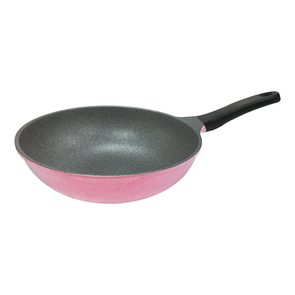 Le idea│PERFECT Korean crystal diamond non-stick wok deep type wok without lid
