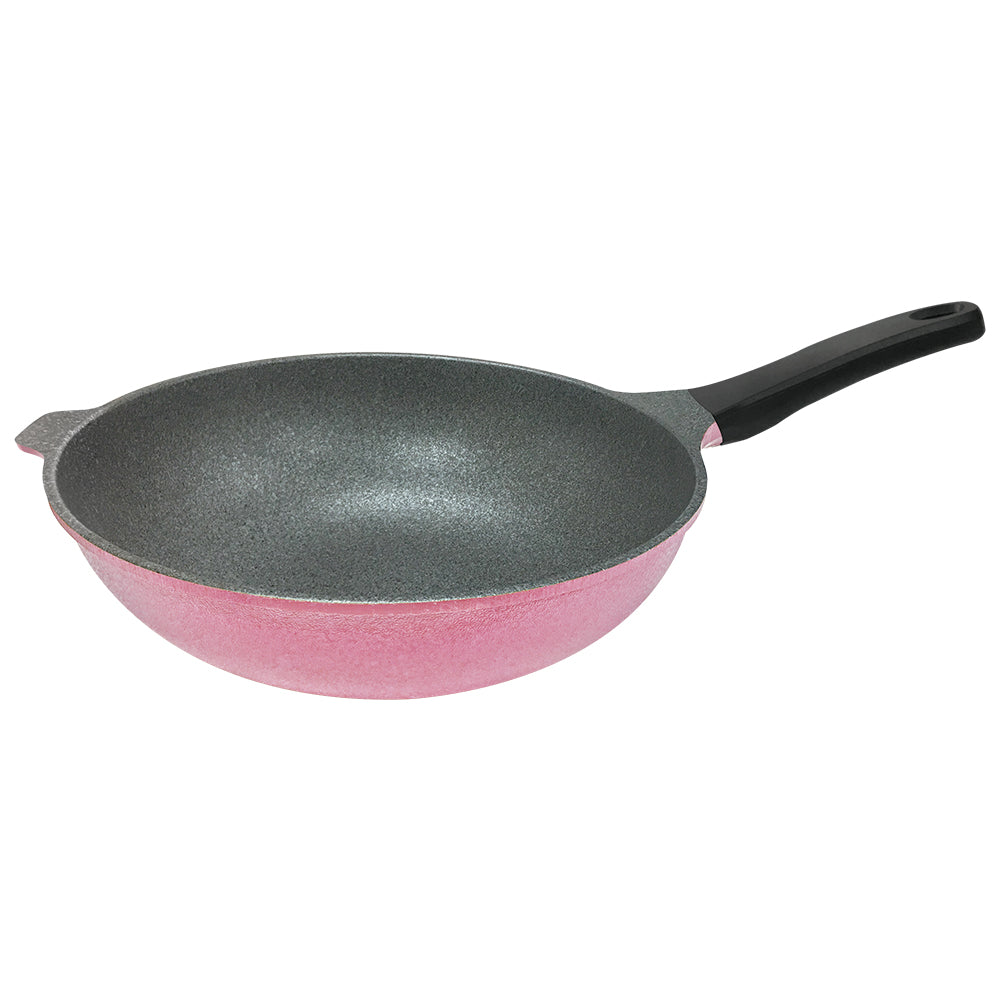 Le idea│PERFECT Korean crystal diamond non-stick wok deep type wok without lid