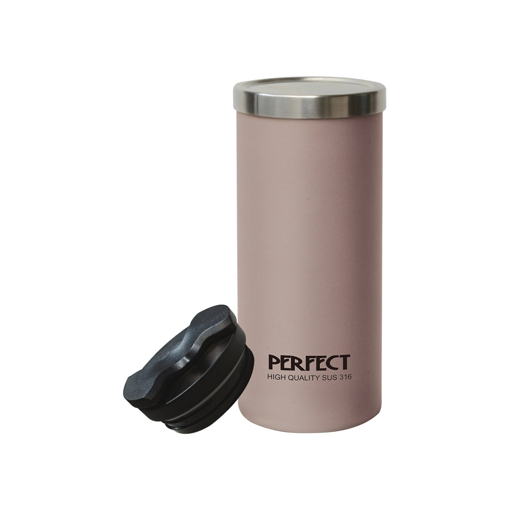 Le idea│PERFECT ultimate 316 stainless steel vacuum double lid coffee cup straight drinking cup