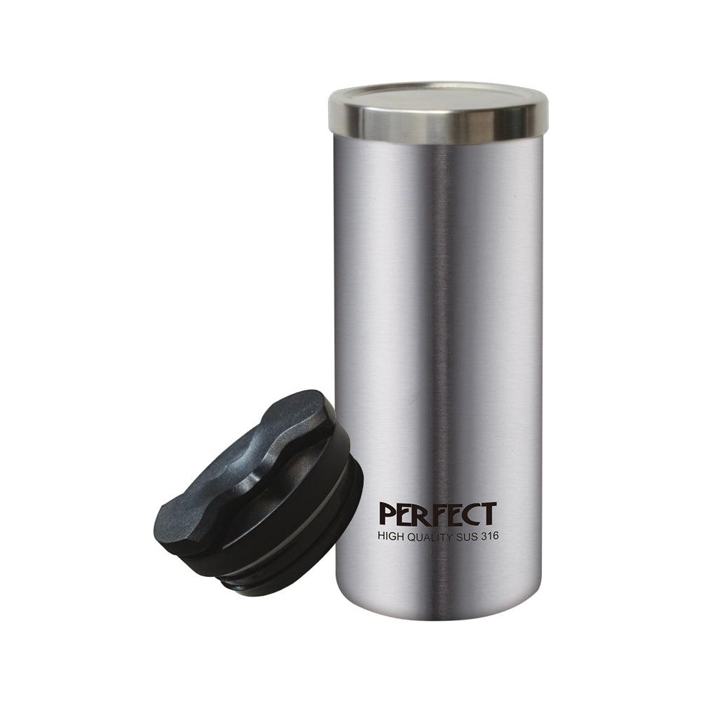 Le idea│PERFECT ultimate 316 stainless steel vacuum double lid coffee cup straight drinking cup