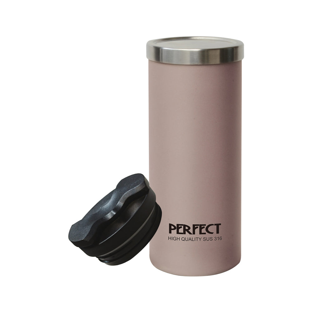 Le idea│PERFECT ultimate 316 stainless steel vacuum double lid coffee cup straight drinking cup