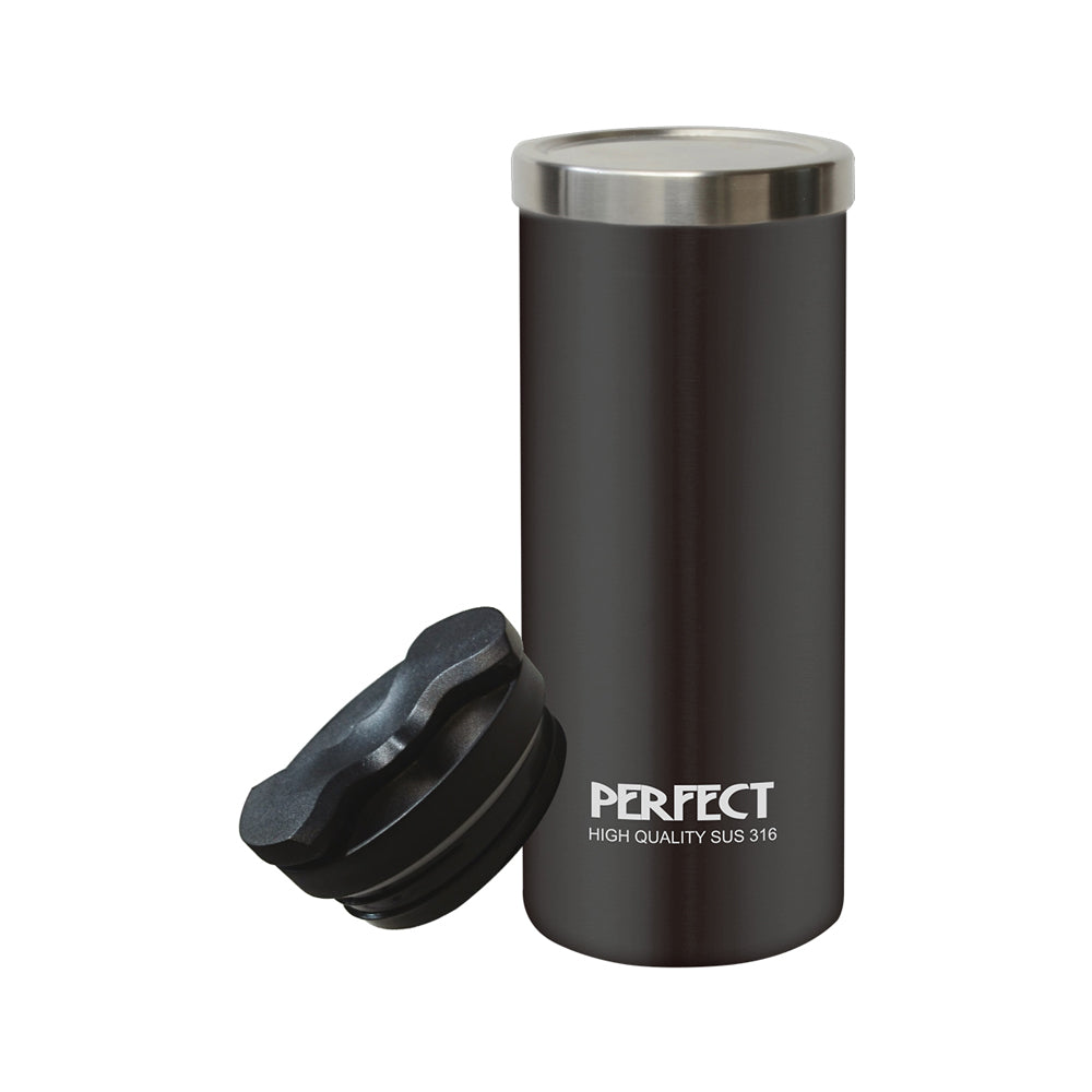 Le idea│PERFECT ultimate 316 stainless steel vacuum double lid coffee cup straight drinking cup
