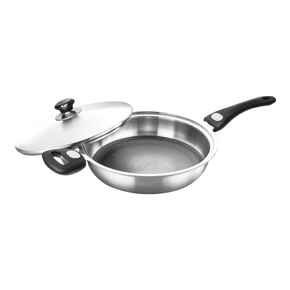 Le idea│PERFECT Jinzhi 316 stainless steel patented non-stick pan with lid IH 28cm