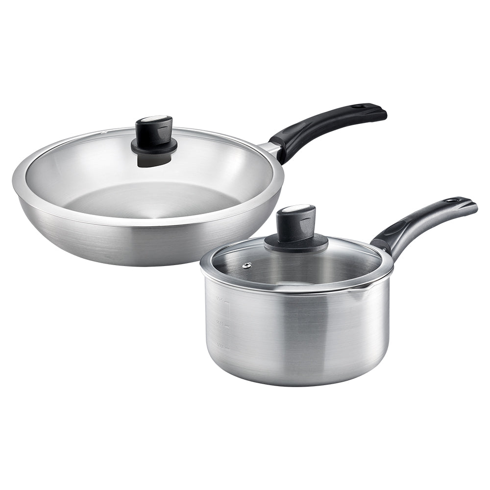 Le idea│PERFECT Jinzhi 316 stainless steel pot set pan + soup pot wok pot stew pot