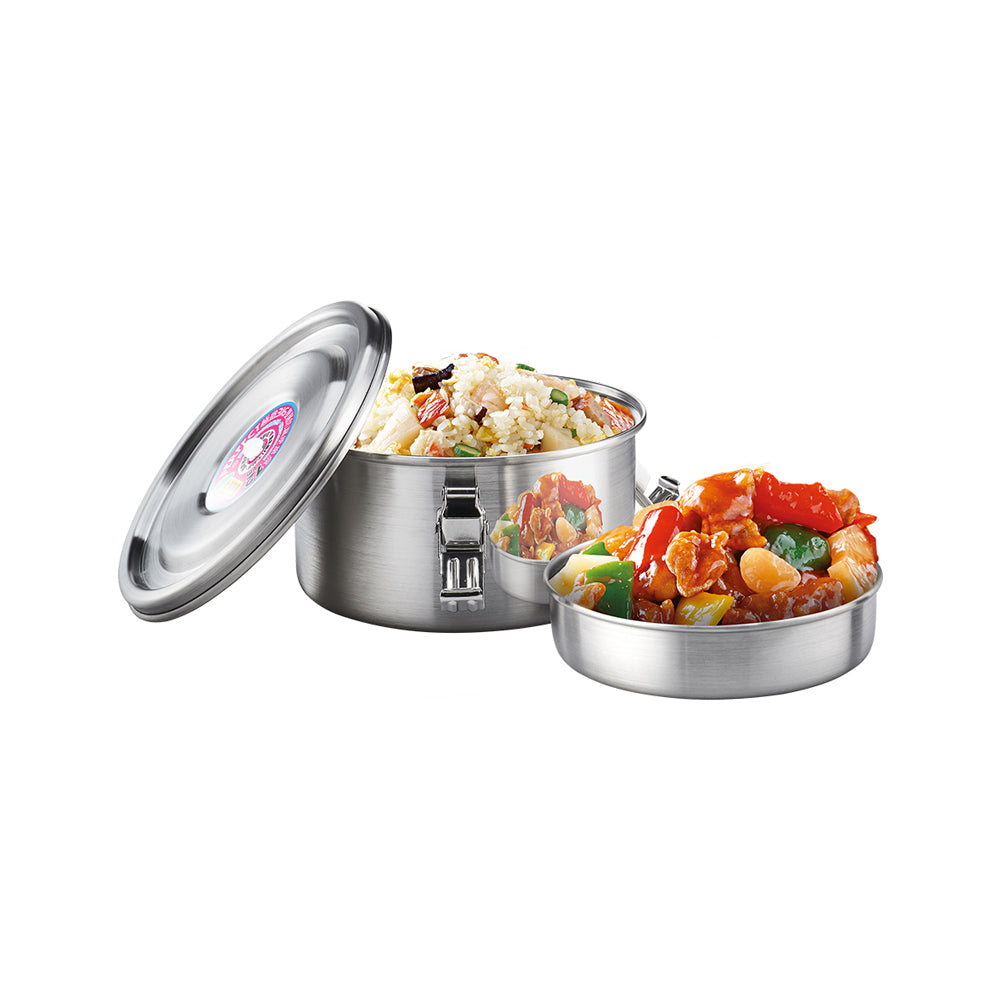 Le idea│PERFECT ultimate 316 stainless steel double-layer leak-proof lunch box double-layer sealed lunch box student lunch box