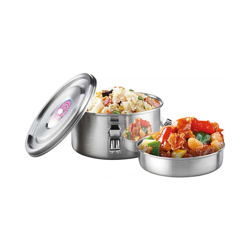 Le idea│PERFECT ultimate 316 stainless steel double-layer leak-proof lunch box double-layer sealed lunch box student lunch box