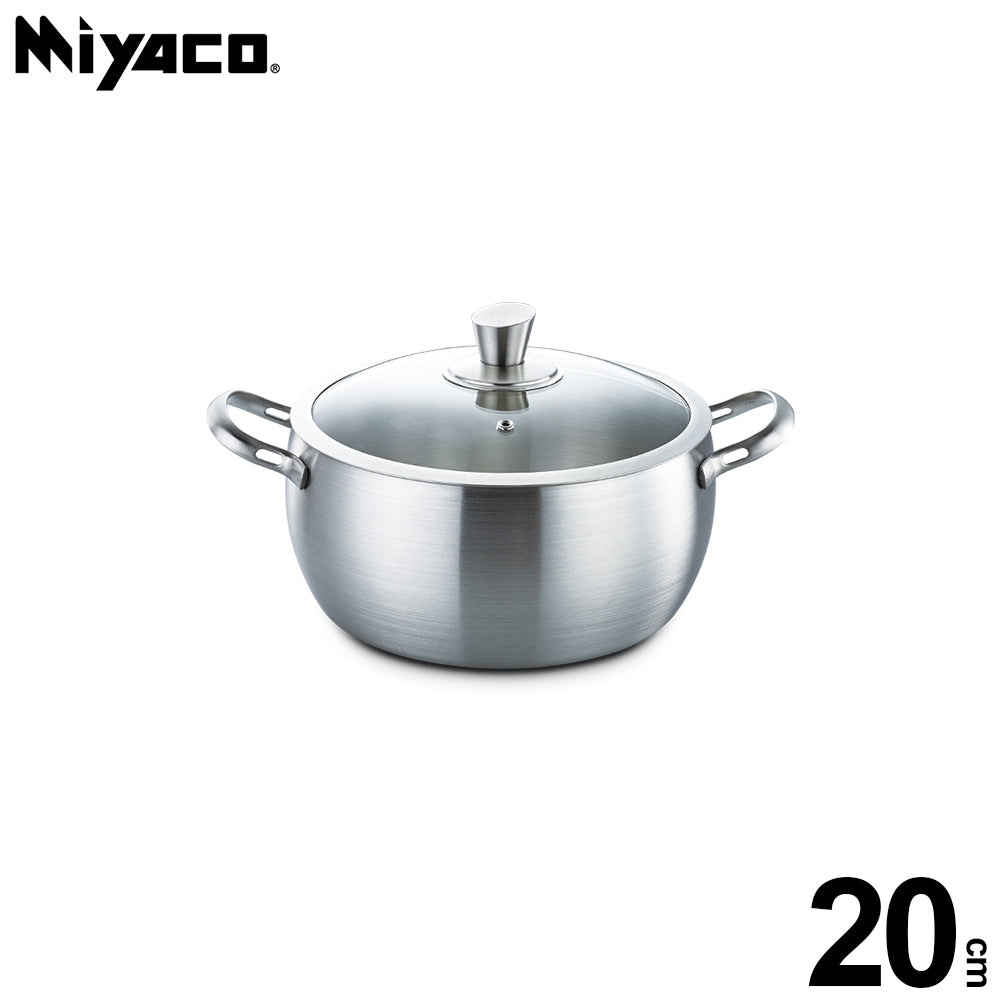 Le idea│Miyaco elegant 316 stainless steel seven-layer composite gold soup pot IH