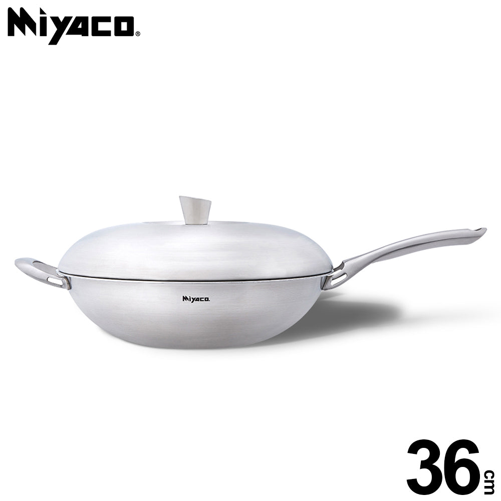 Le idea│Miyaco Ringo 316 stainless steel seven-layer composite gold wok IH