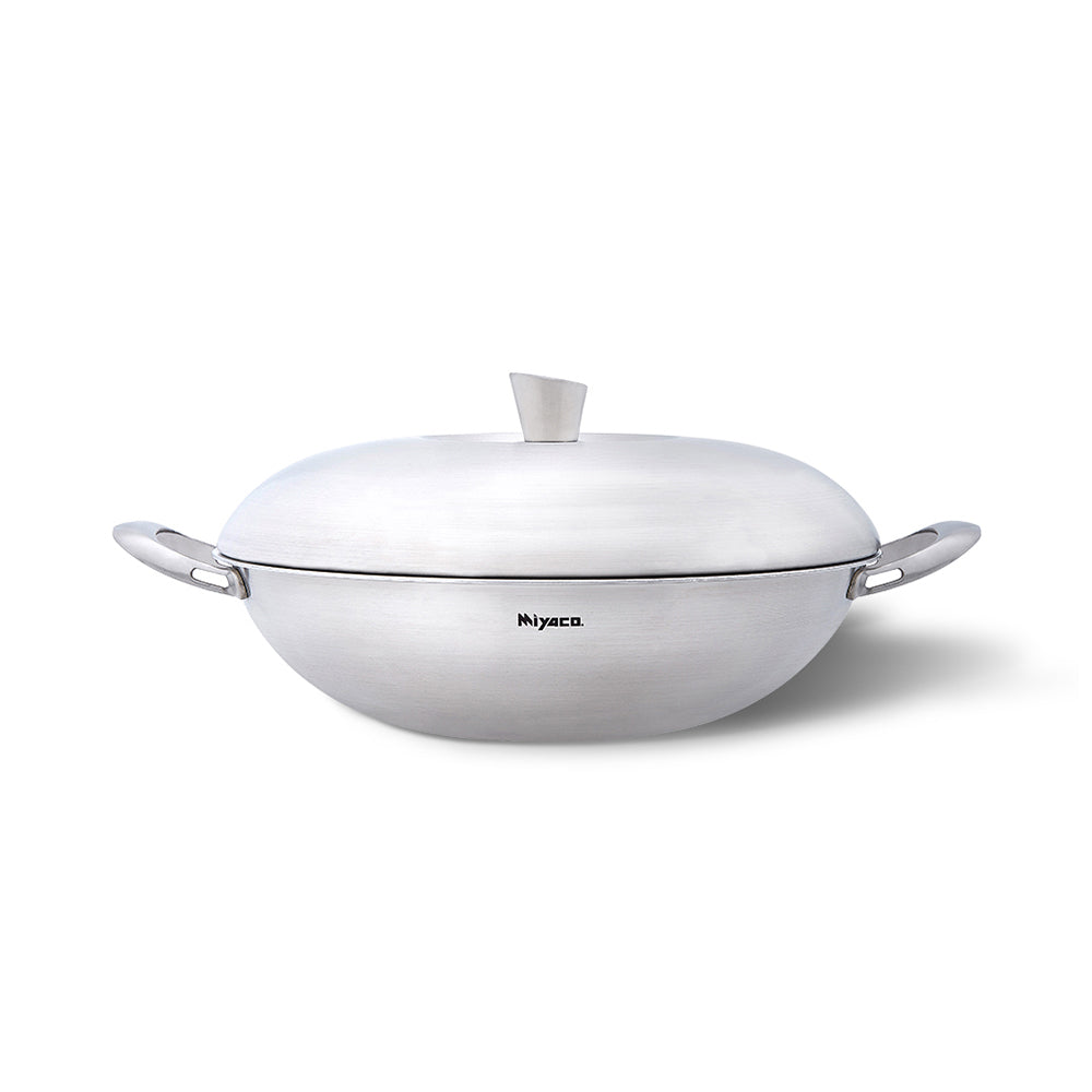 Le idea│Miyaco Ringo 316 stainless steel seven-layer composite gold wok IH
