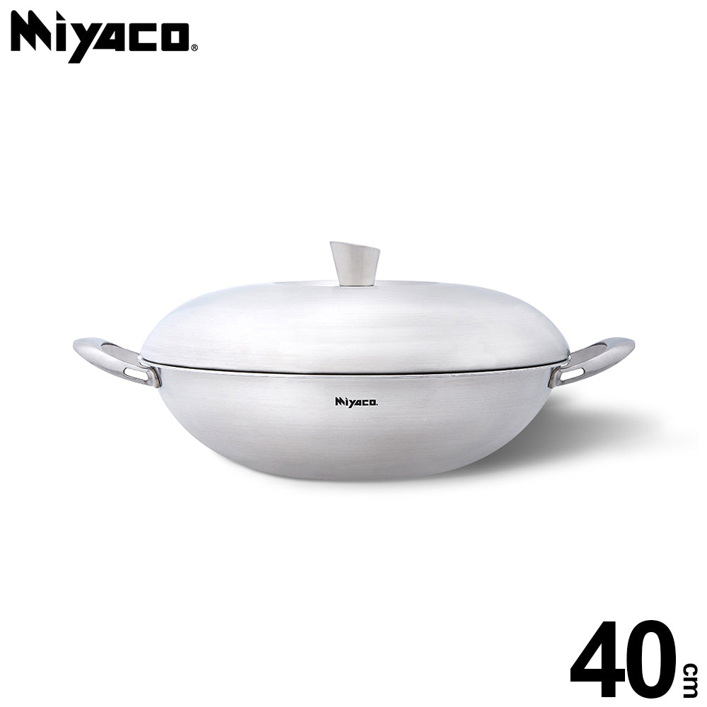 Le idea│Miyaco Ringo 316 stainless steel seven-layer composite gold wok IH