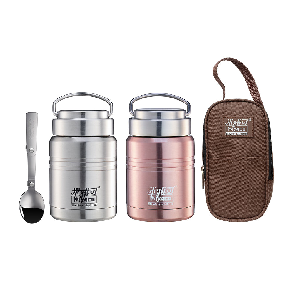 Le idea│Miyaco classic 316 stainless steel vacuum stewing jar insulation jar food jar