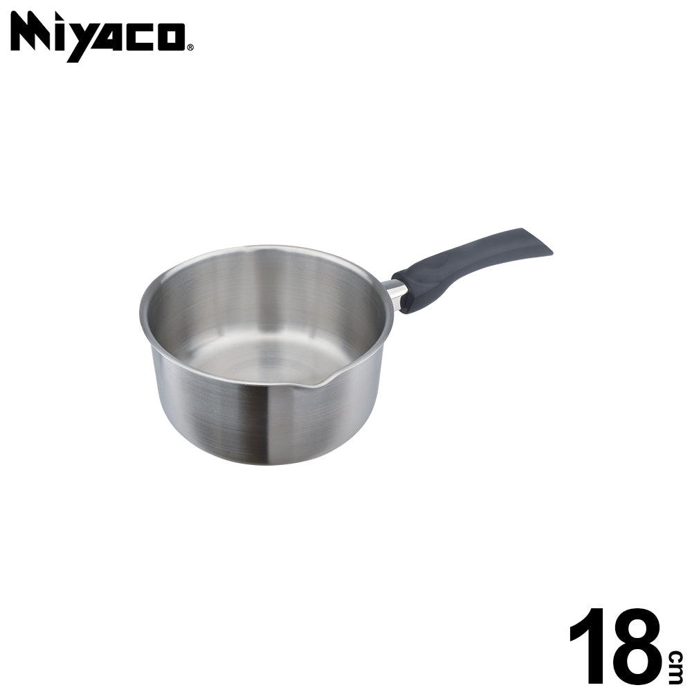 Le idea│Miyaco classic 316 stainless steel five-layer composite gold flake hand pot snow pan soup pot IH without lid