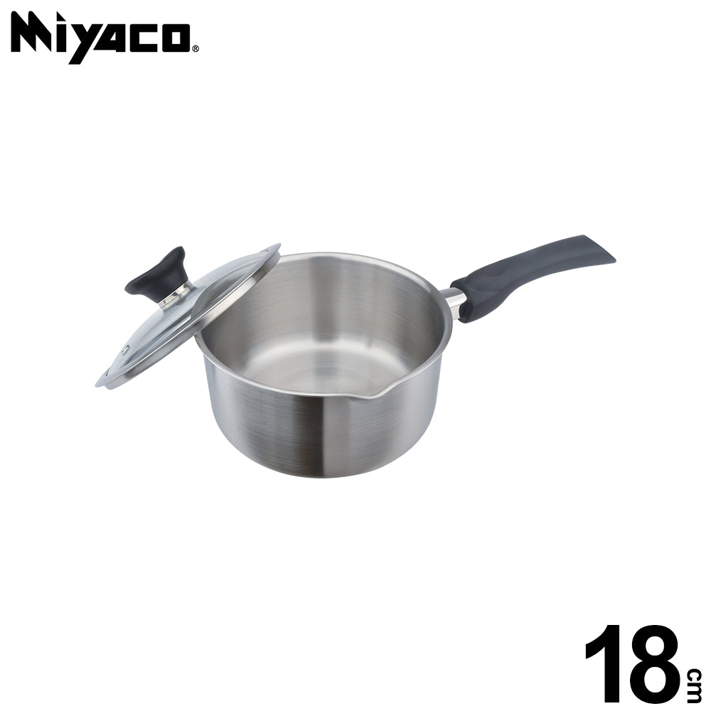 Le idea│Miyaco classic 316 stainless steel five-layer composite gold flake hand pot snow pan IH with lid