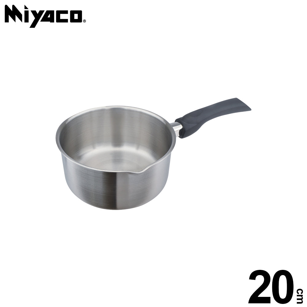 Le idea│Miyaco classic 316 stainless steel five-layer composite gold flake hand pot snow pan soup pot IH without lid