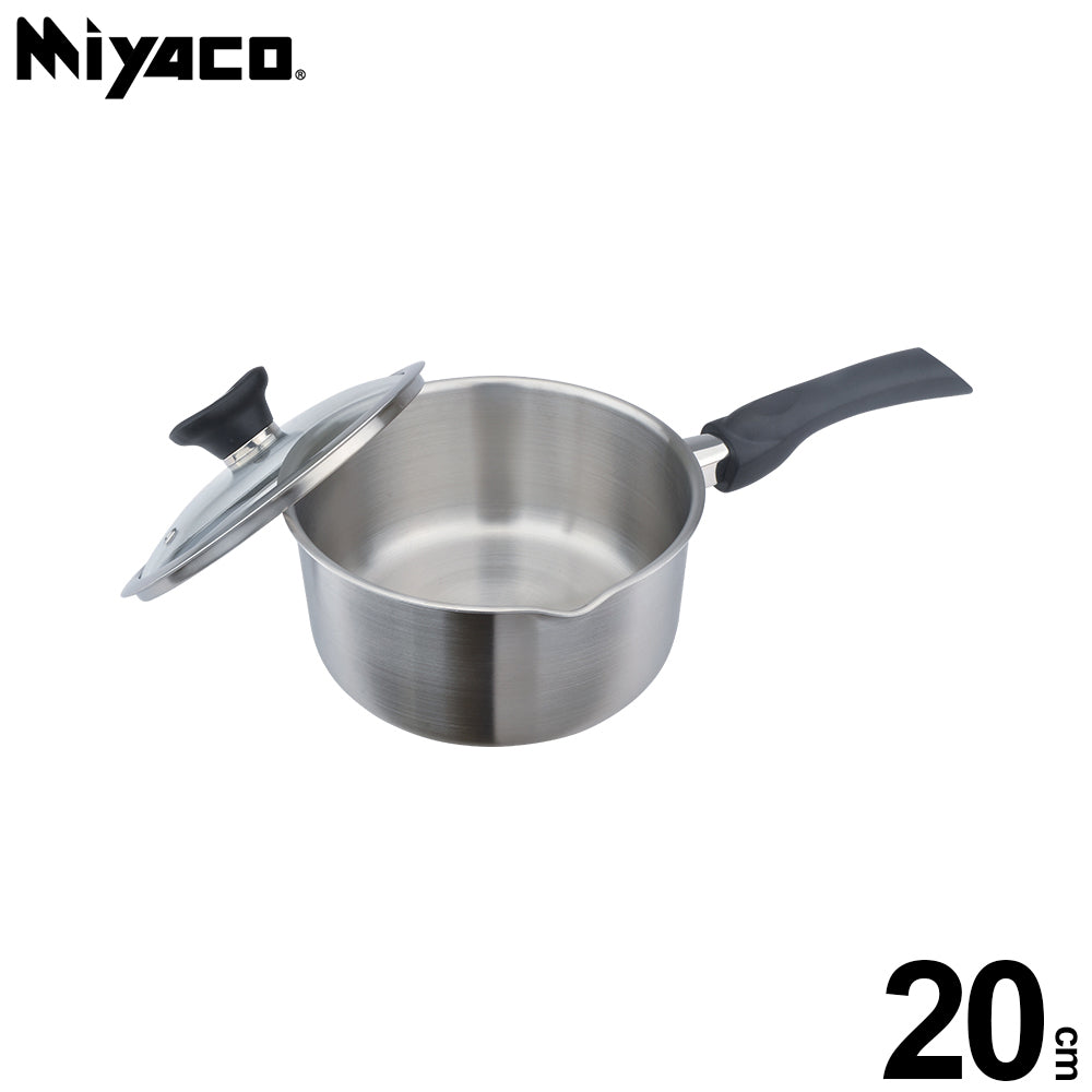 Le idea│Miyaco classic 316 stainless steel five-layer composite gold flake hand pot snow pan IH with lid