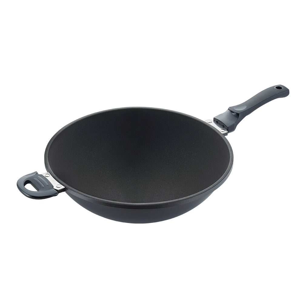 Le idea│Miyaco far-infrared ceramic non-stick wok can be used with a shovel without a lid