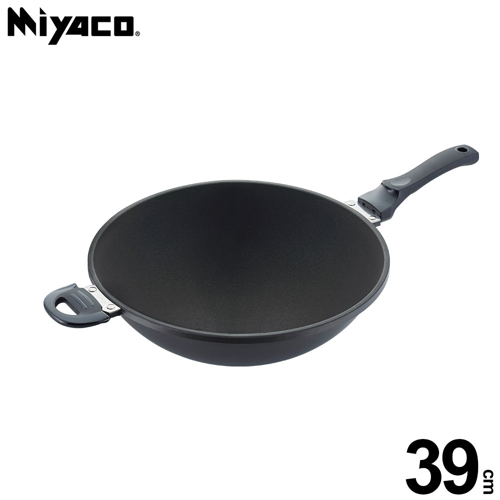 Le idea│Miyaco far-infrared ceramic non-stick wok can be used with a shovel without a lid