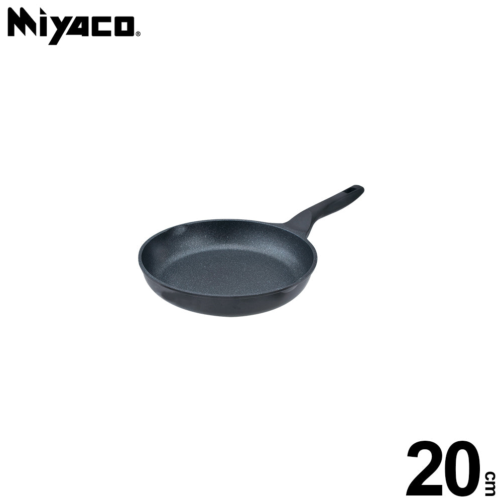 Le idea│Miyaco mineral rock casting non-stick frying pan IH without lid
