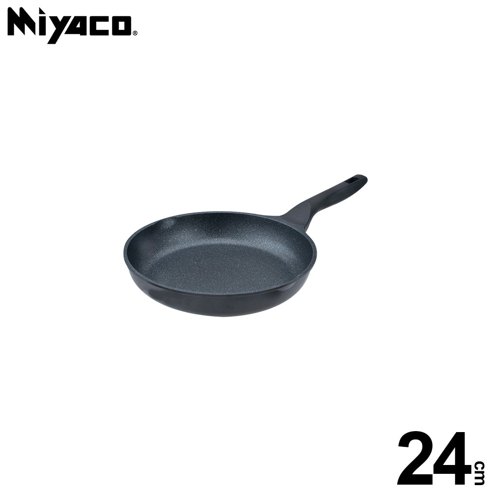 Le idea│Miyaco mineral rock casting non-stick frying pan IH without lid
