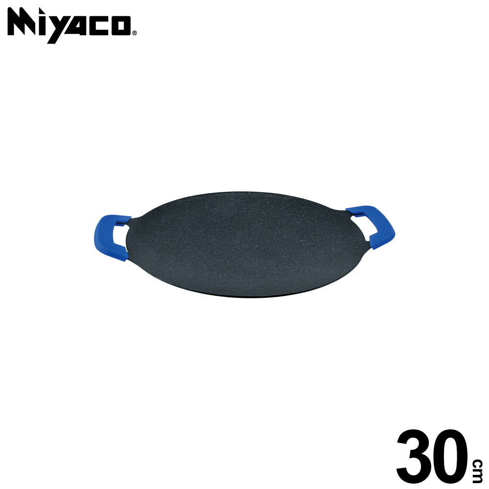 Le idea│Miyaco mineral rock casting non-stick baking pan Korean barbecue plate moon baking pan round baking pan camping artifact IH