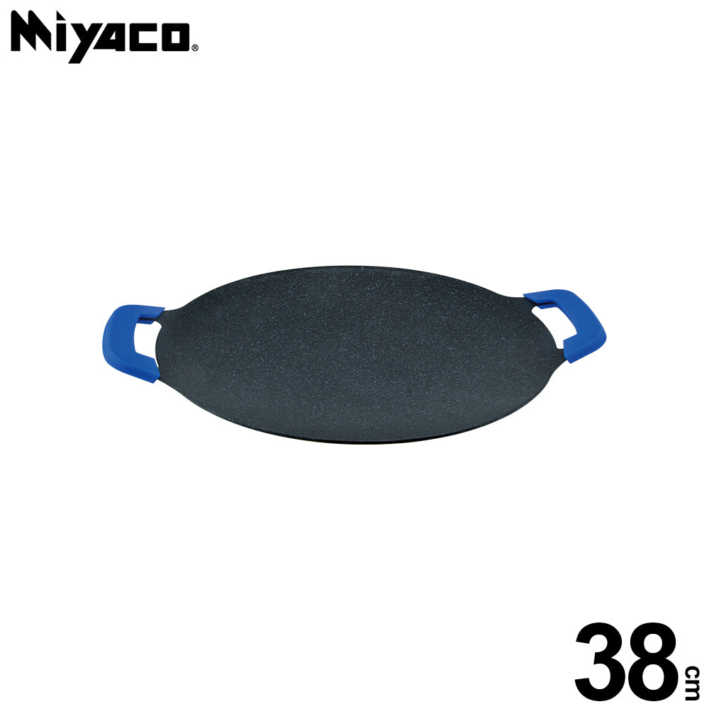 Le idea│Miyaco mineral rock casting non-stick baking pan Korean barbecue plate moon baking pan round baking pan camping artifact IH