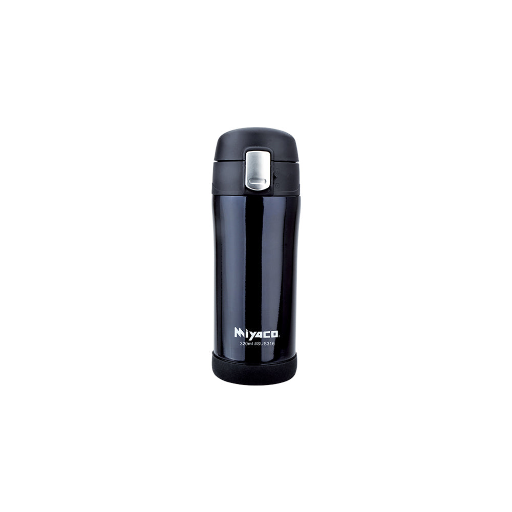 Le idea│Miyaco elegant 316 stainless steel vacuum pop-up insulated cup with pop-up lid direct drinking cup