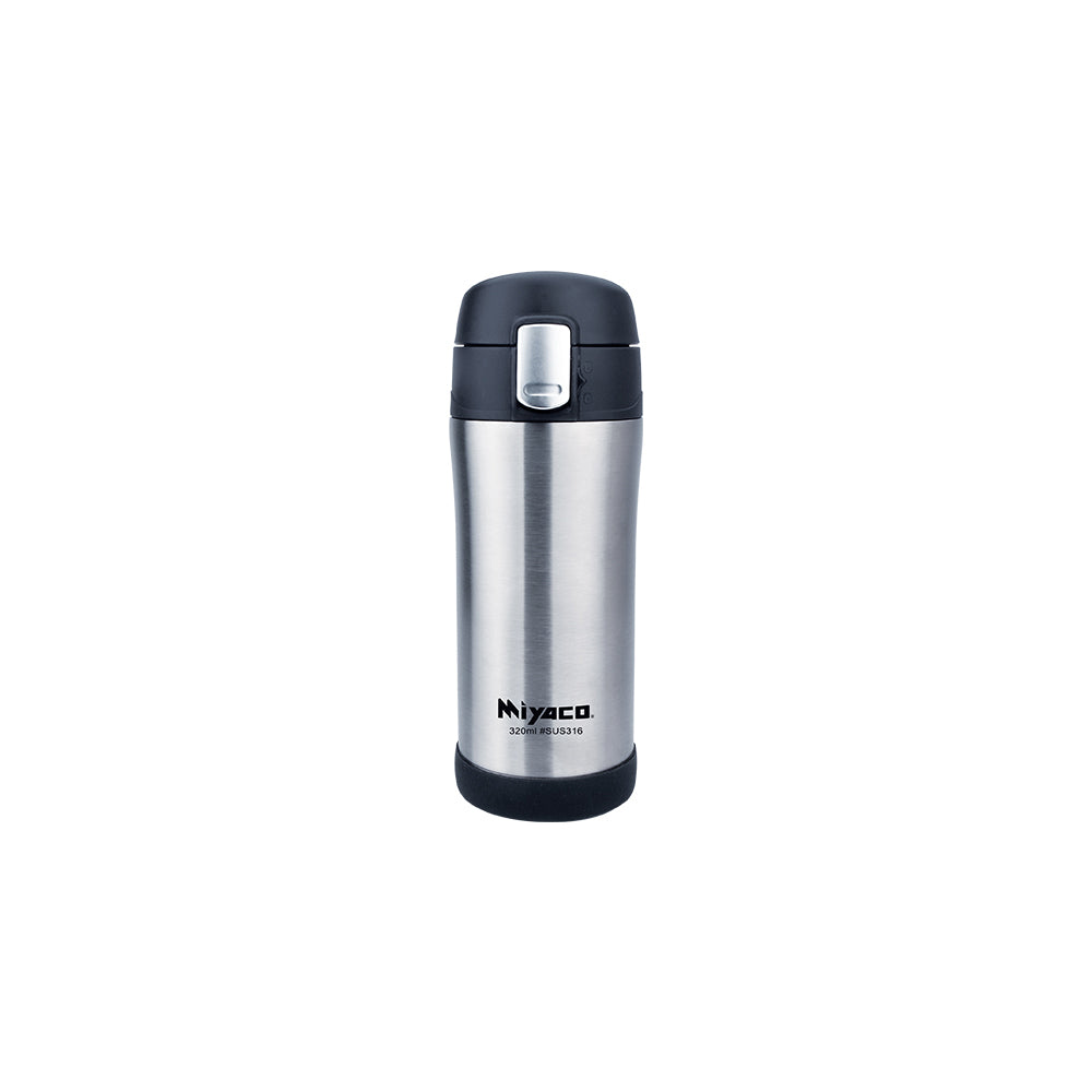 Le idea│Miyaco elegant 316 stainless steel vacuum pop-up insulated cup with pop-up lid direct drinking cup