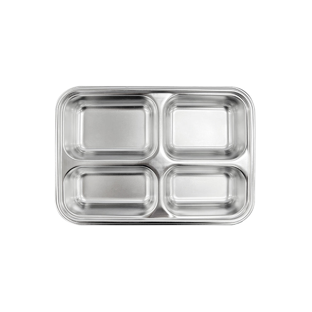 Le idea│PERFECT ultimate 316 stainless steel four-compartment dinner plate divided lunch box environmentally friendly lunch box