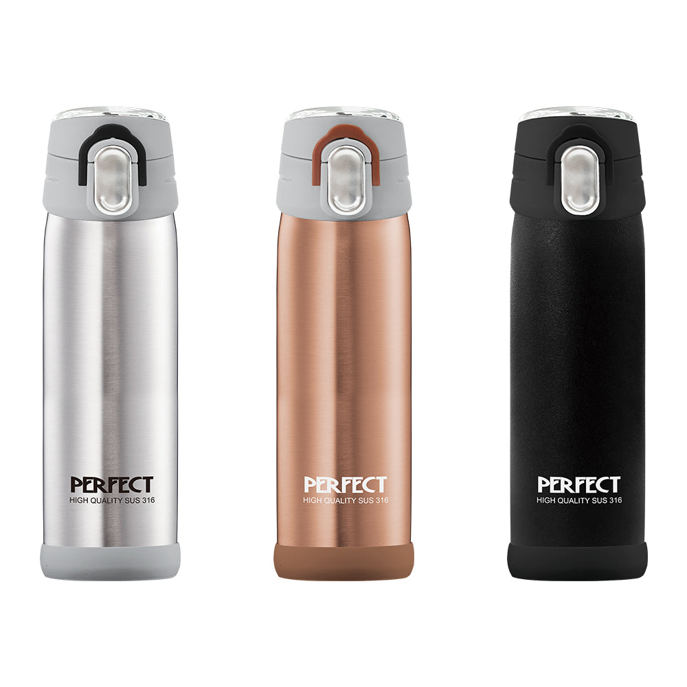 Le idea│PERFECT ultra-lightweight 316 stainless steel vacuum cup thermos cup with spring lid