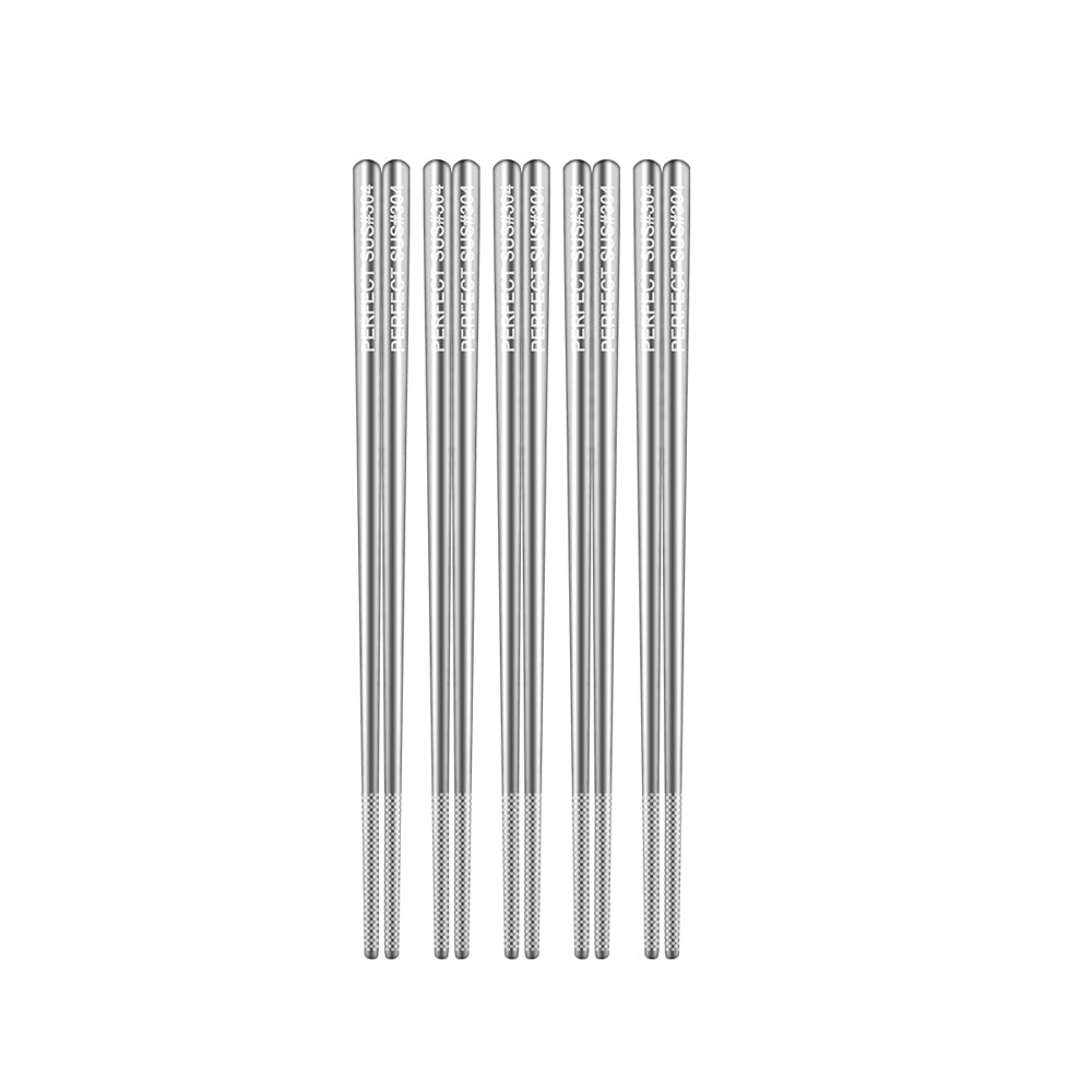 Le idea│PERFECT Jingpin 304 stainless steel chopsticks 23cm five pairs of chopsticks