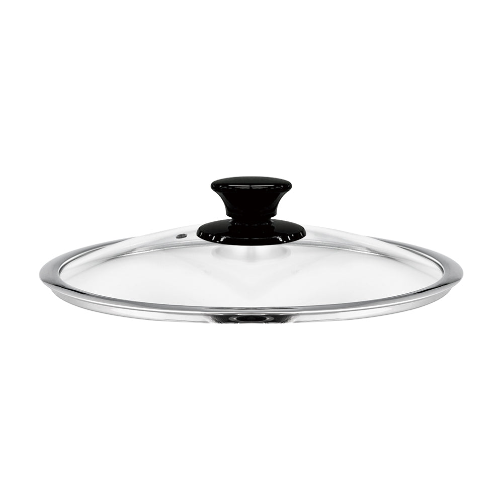 Le idea│PERFECT wide edge glass lid pot lid crystal diamond stainless steel frame tempered glass lid