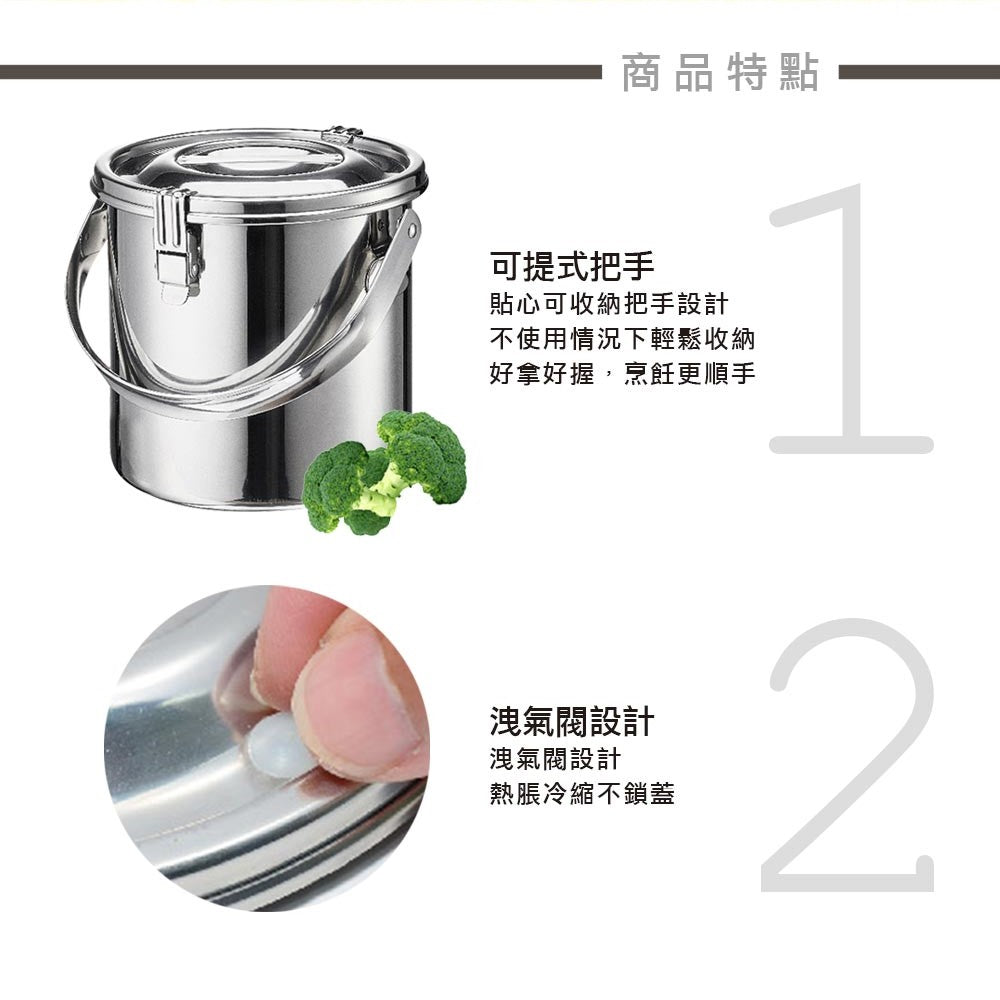 Le idea│PERFECT ultimate 316 stainless steel anti-spill pot food pot portable soup pot lunch box with vegetable plate