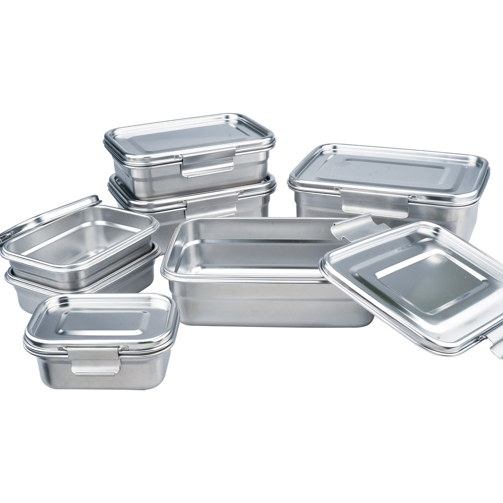 Le idea│PERFECT ultimate 316 stainless steel crisper box lunch box long crisper box stackable