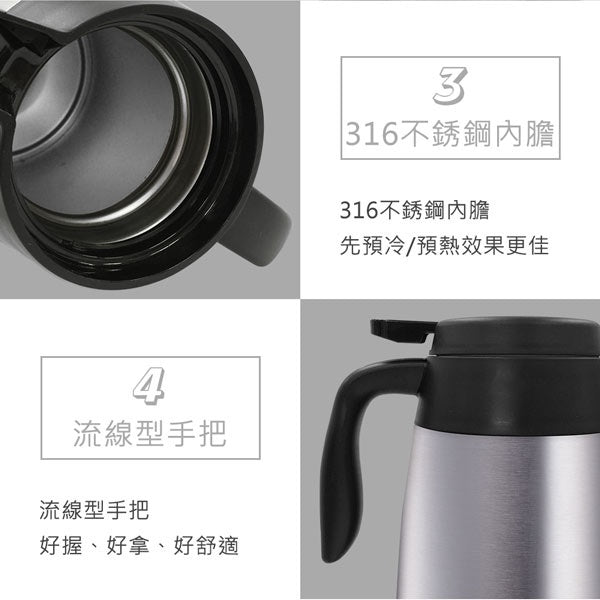 Le idea│PERFECT ultimate 316 stainless steel vacuum insulated kettle mentionable hot water kettle