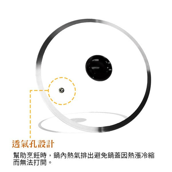 Le idea│PERFECT wide edge glass lid pot lid crystal diamond stainless steel frame tempered glass lid