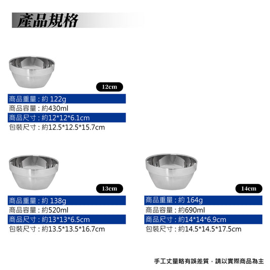 Miyaco 米雅可｜經典 316不鏽鋼 方形 雙層 隔熱碗